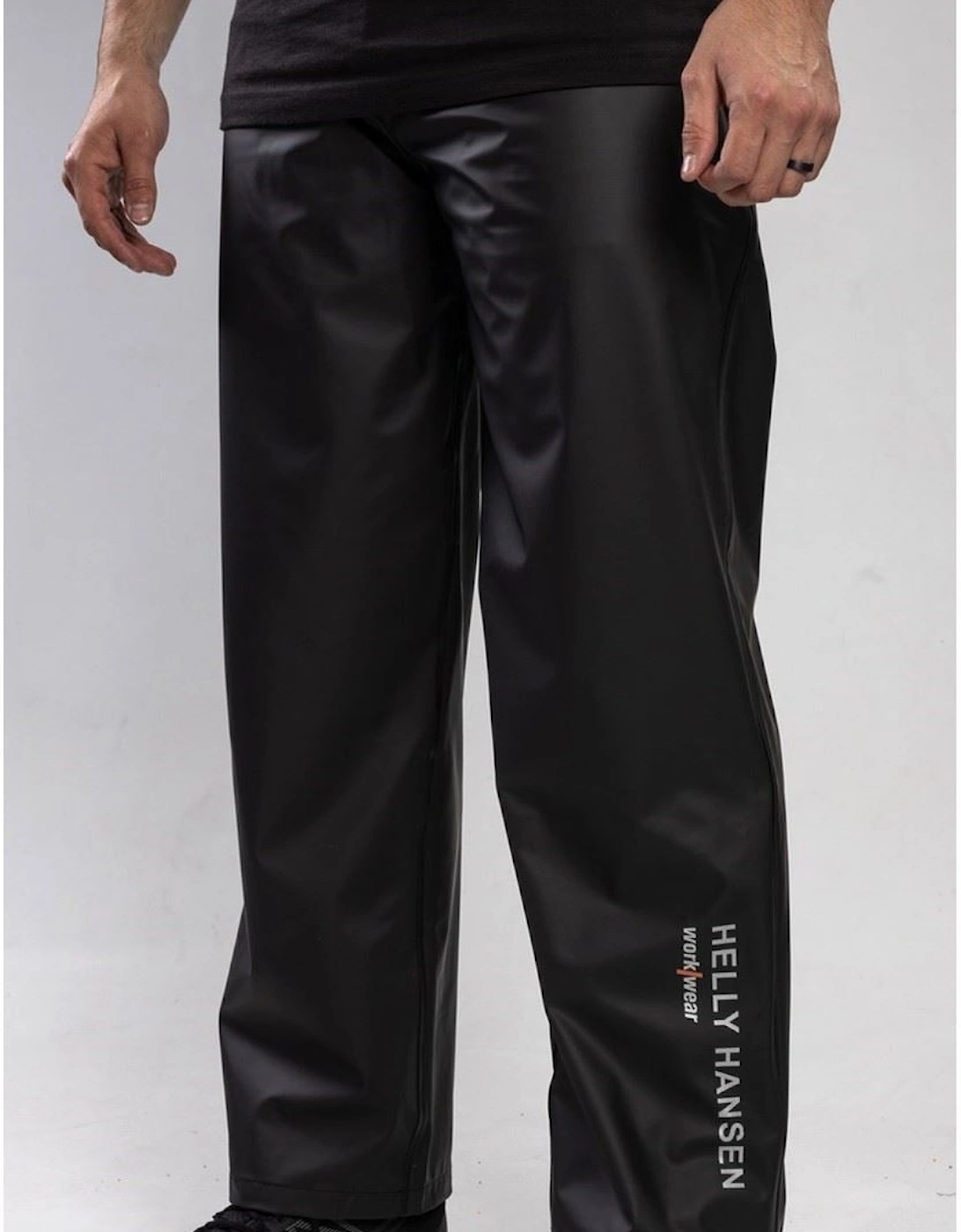 Helly Hansen Unisex Black Workwear Voss Polyester Adults Rain Trousers - : 18/None/38/39 Xxl