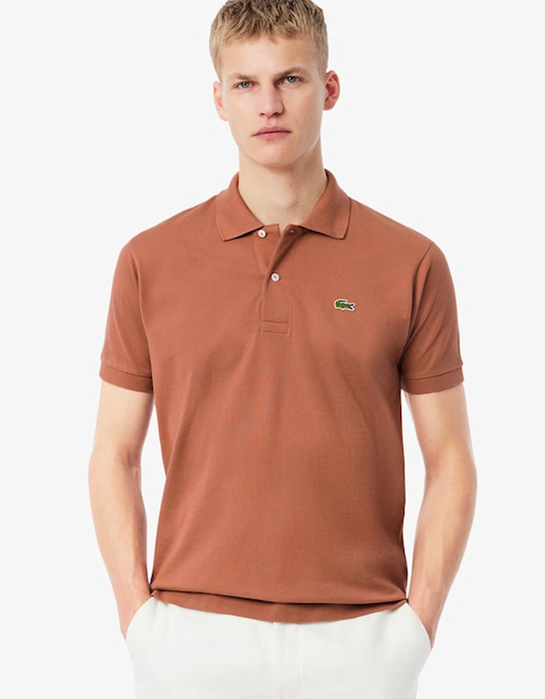Men's Lacoste Men's Classic Fit L.12.12 Original Polo Shirt - Brown - Size: 3 small