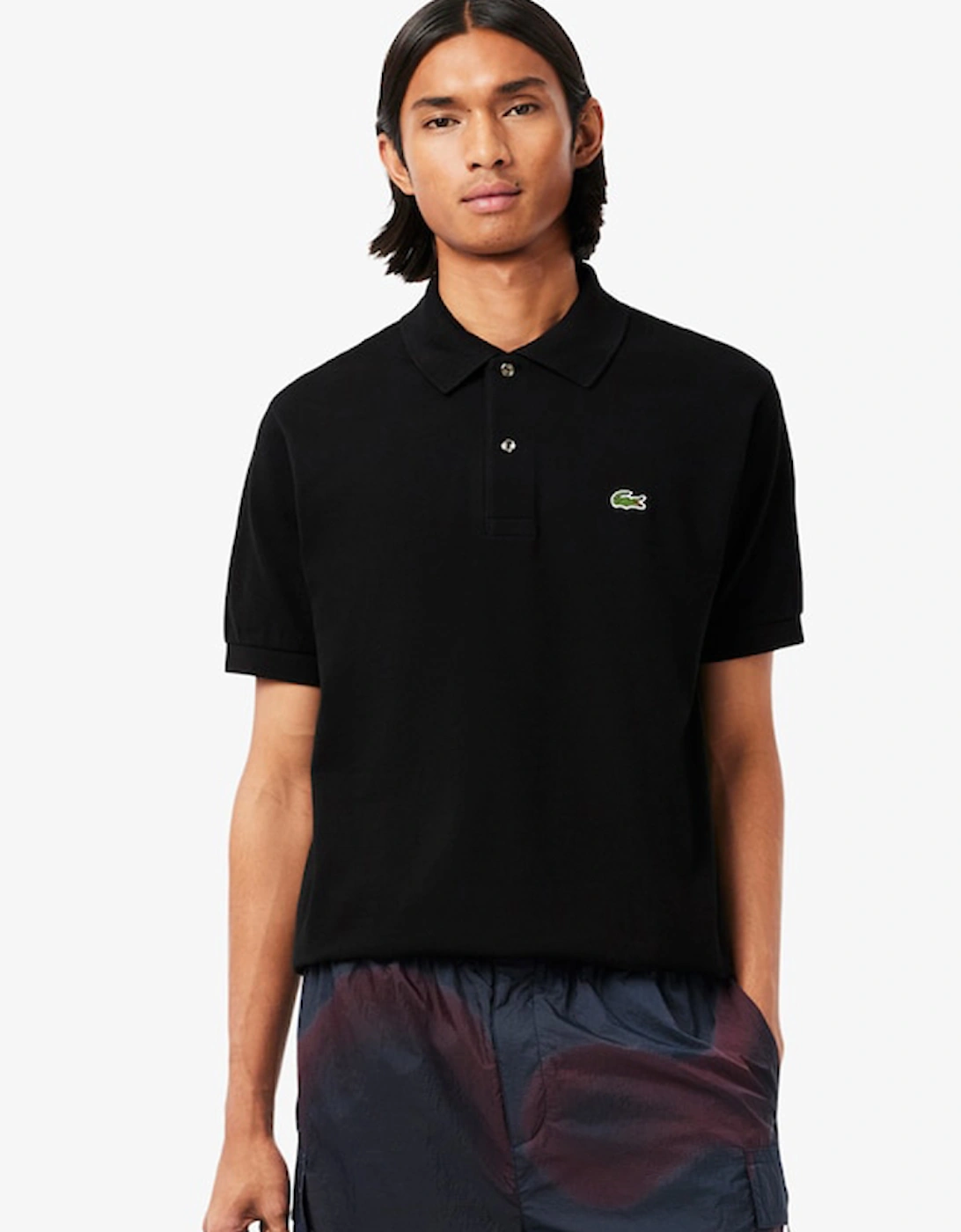 Men's Lacoste Men's Classic Fit L.12.12 Original Polo Shirt - Black - Size: 3 small
