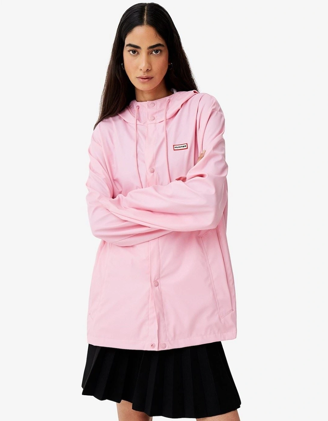 Women's Hunter Izzy Hooded Unisex Adults Pink Jacket - Size: 12