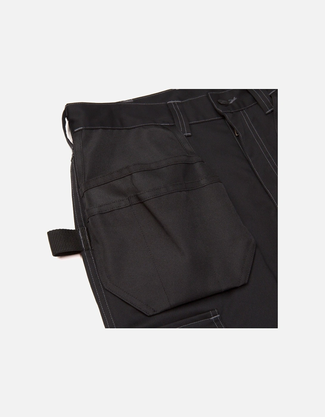 Essential Knee Pocket Stretch Holster Polyester Men's Black Outdoor Trousers