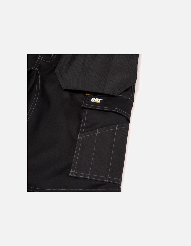 Essential Knee Pocket Stretch Holster Polyester Men's Black Outdoor Trousers