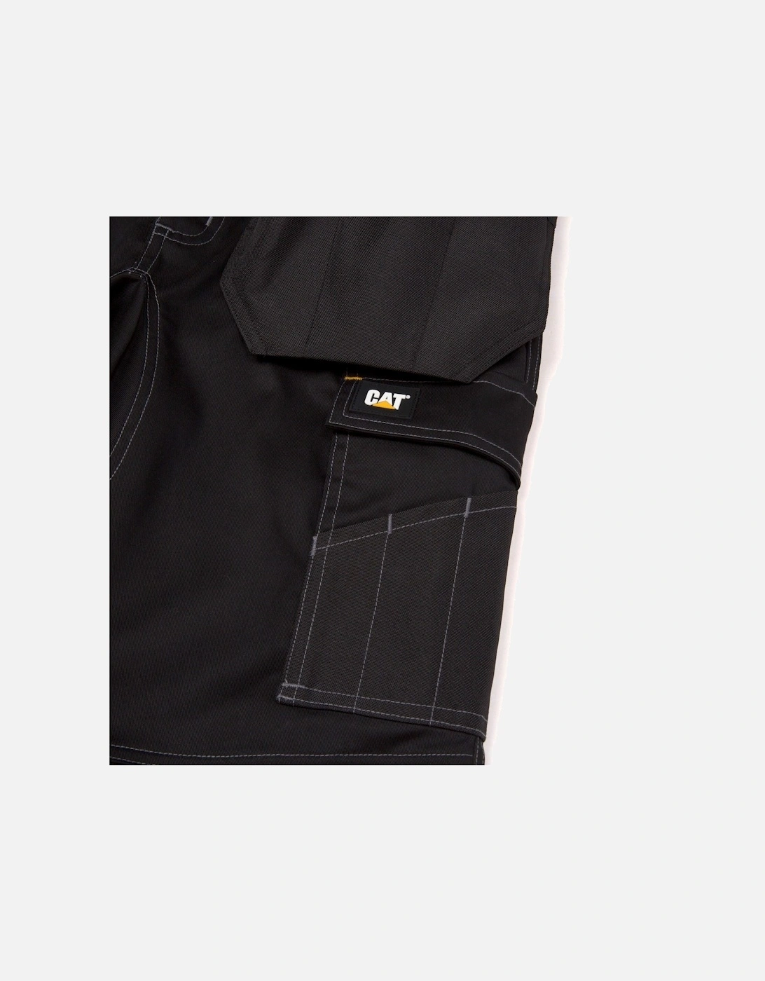 Essential Knee Pocket Stretch Holster Polyester Men's Black Outdoor Trousers