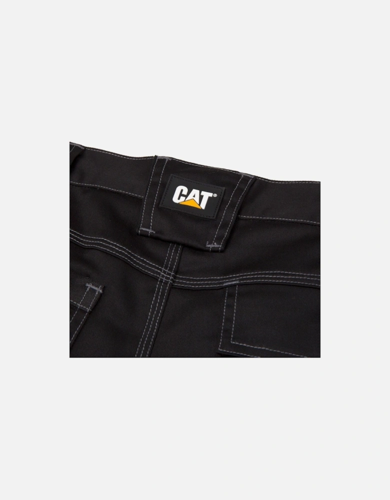 Essential Knee Pocket Stretch Holster Polyester Men's Black Outdoor Trousers