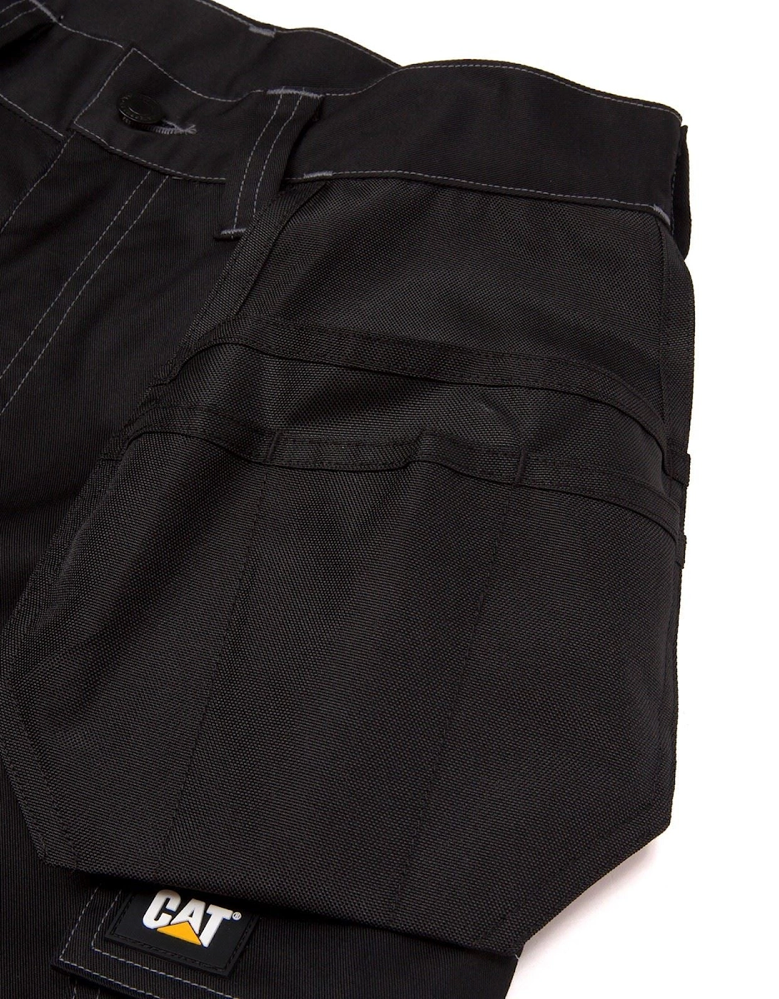 Essential Knee Pocket Stretch Holster Polyester Men's Black Outdoor Trousers