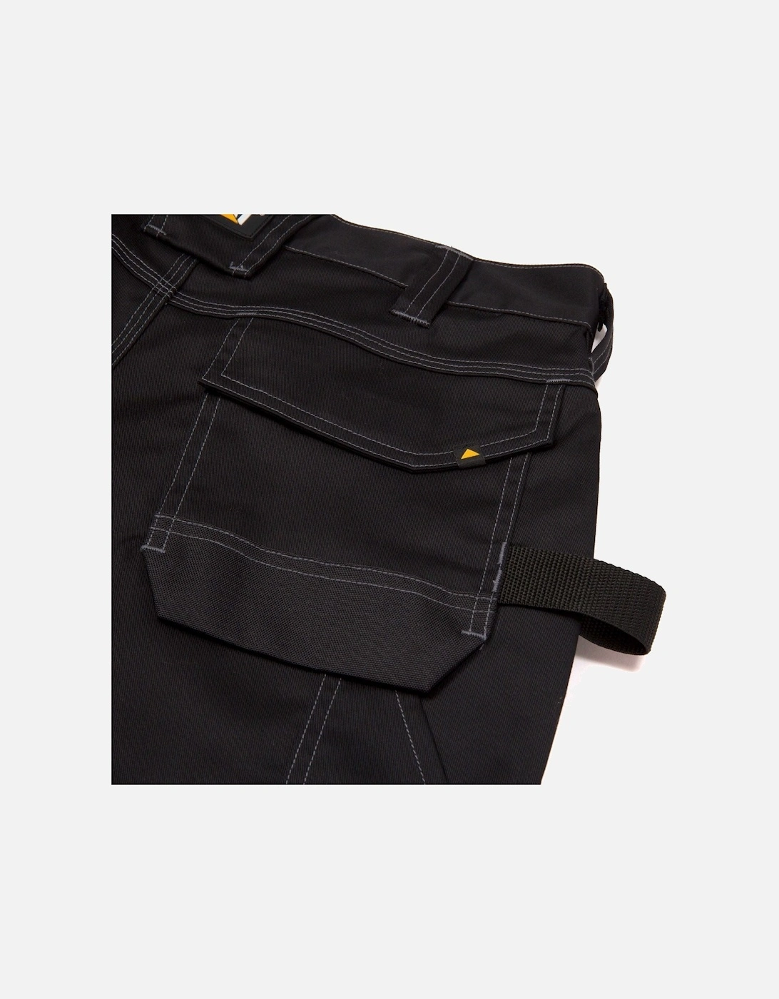 Essential Knee Pocket Stretch Holster Polyester Men's Black Outdoor Trousers
