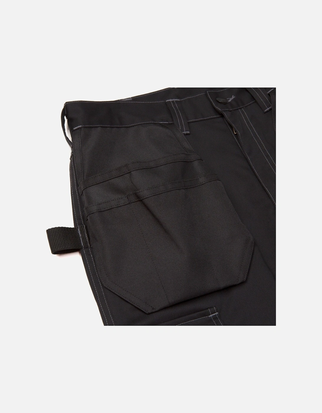 Essential Knee Pocket Stretch Holster Polyester Men's Black Outdoor Trousers