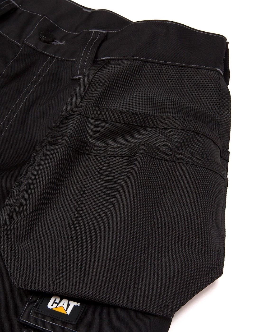 Essential Knee Pocket Stretch Holster Polyester Men's Black Outdoor Trousers
