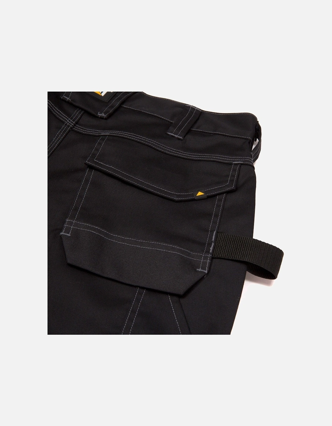 Essential Knee Pocket Stretch Holster Polyester Men's Black Outdoor Trousers