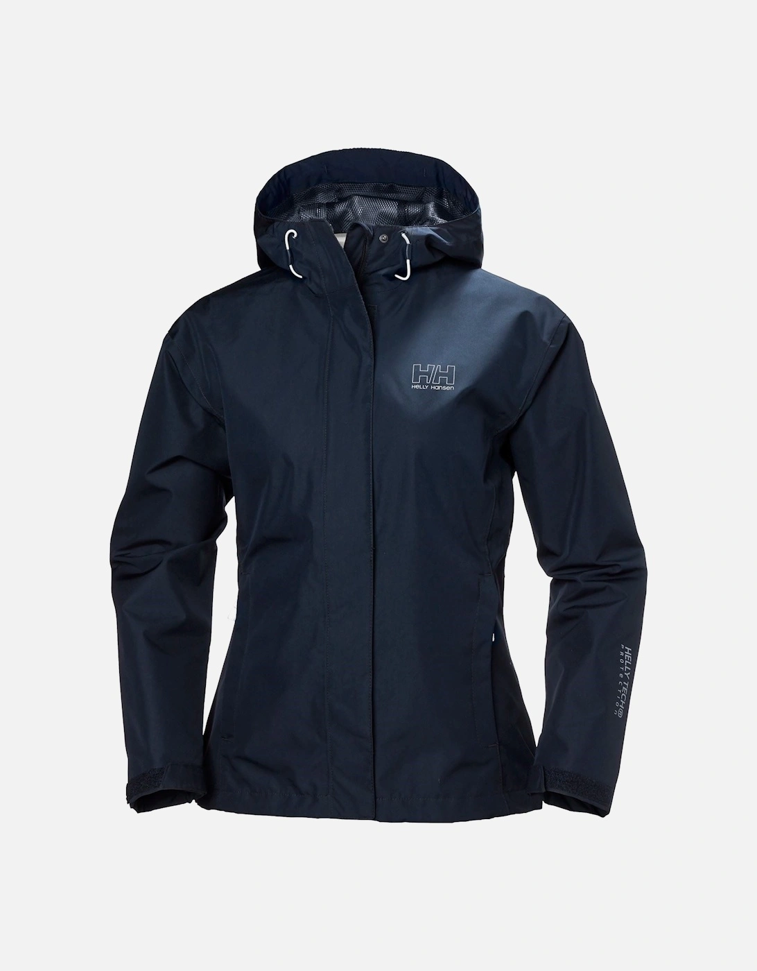 Women's Helly Hansen Sport Seven J Women's Blue Rain Jacket - Size: 10/8