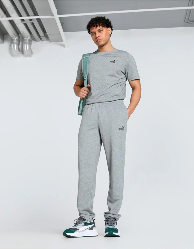 Mens Essential Small No 1 Logo Tee - Grey