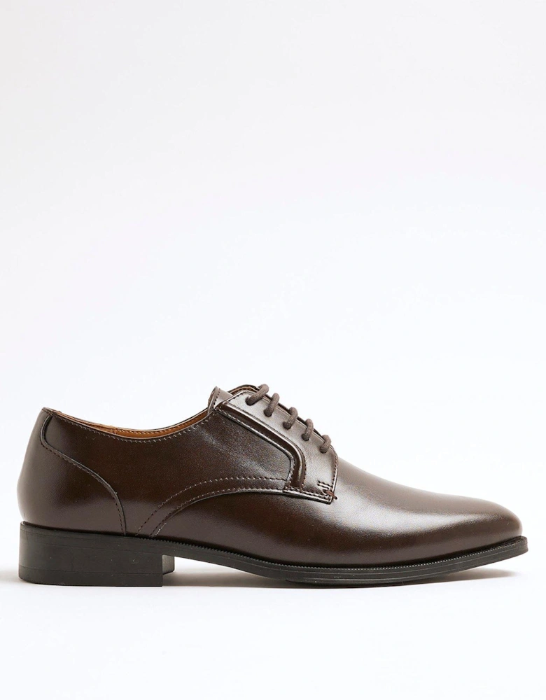 Formal Point Derby Shoes - Brown