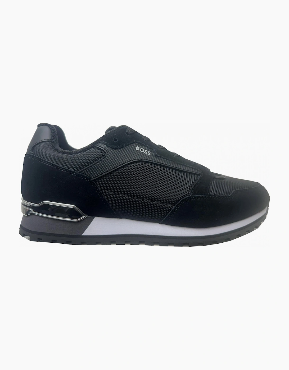 Men's Hugo Boss Men's Black Parkour runn Trainers - Size: 7