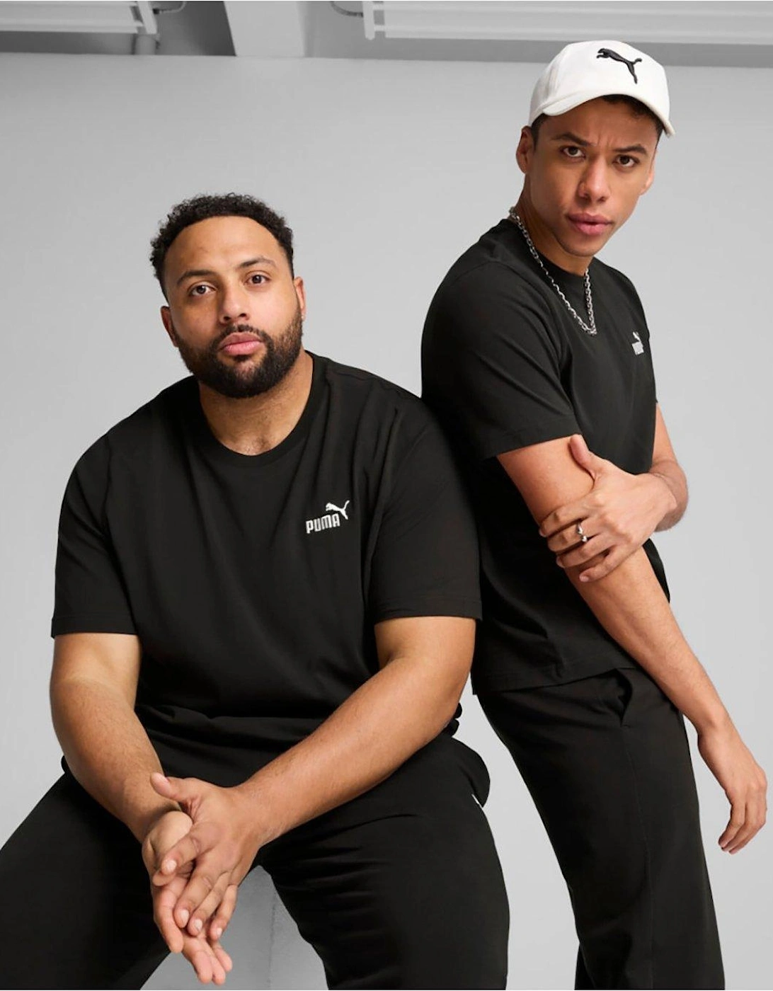 Mens Essential Small No 1 Logo Tee - Black