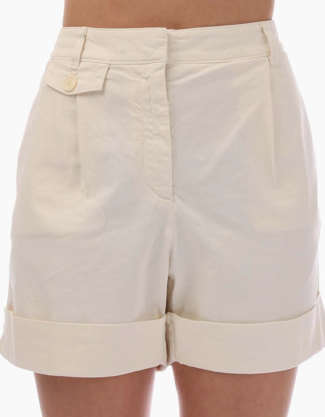 Hugo Boss Women's Tasandria-D Shorts - White - Size: 10