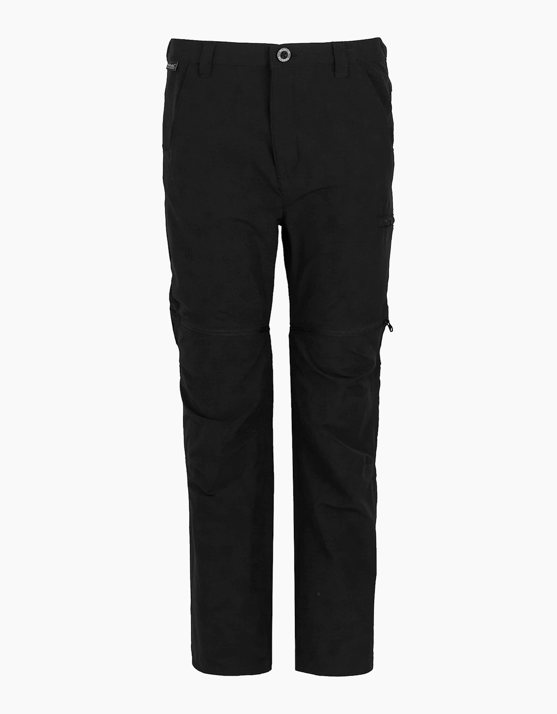 Regatta Boys Black  Childrens/ Highton Stretch Zip-Off Walking Trousers - Size 16 Years/15 Years Kids
