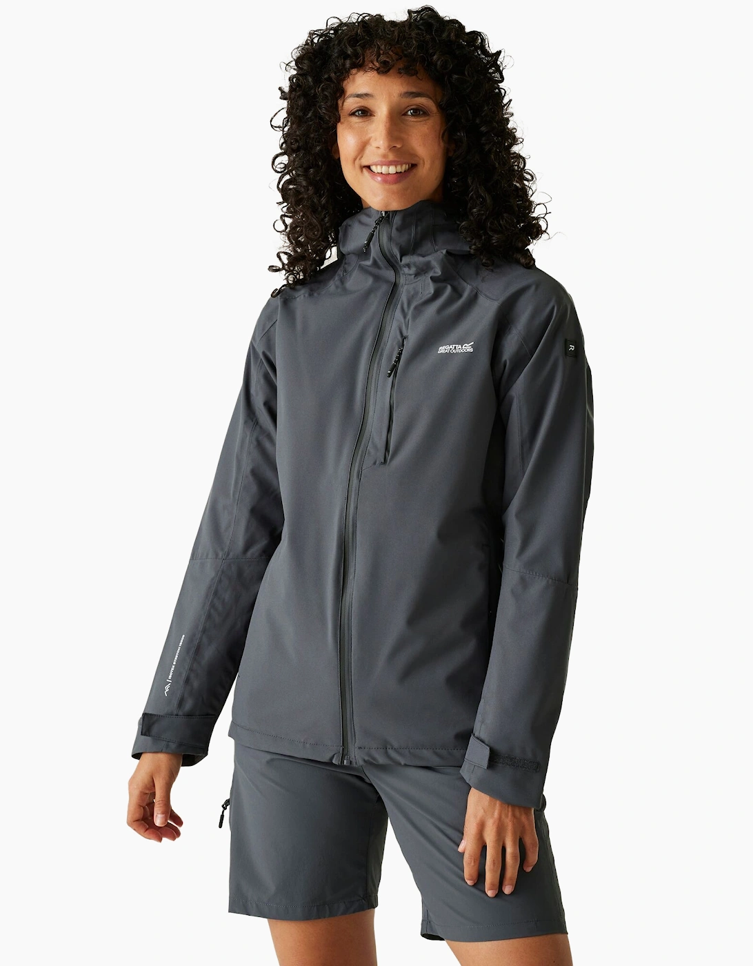 Regatta Women's Black / Birchdale Ii Waterproof Jacket - : 16 Size 16 Uk