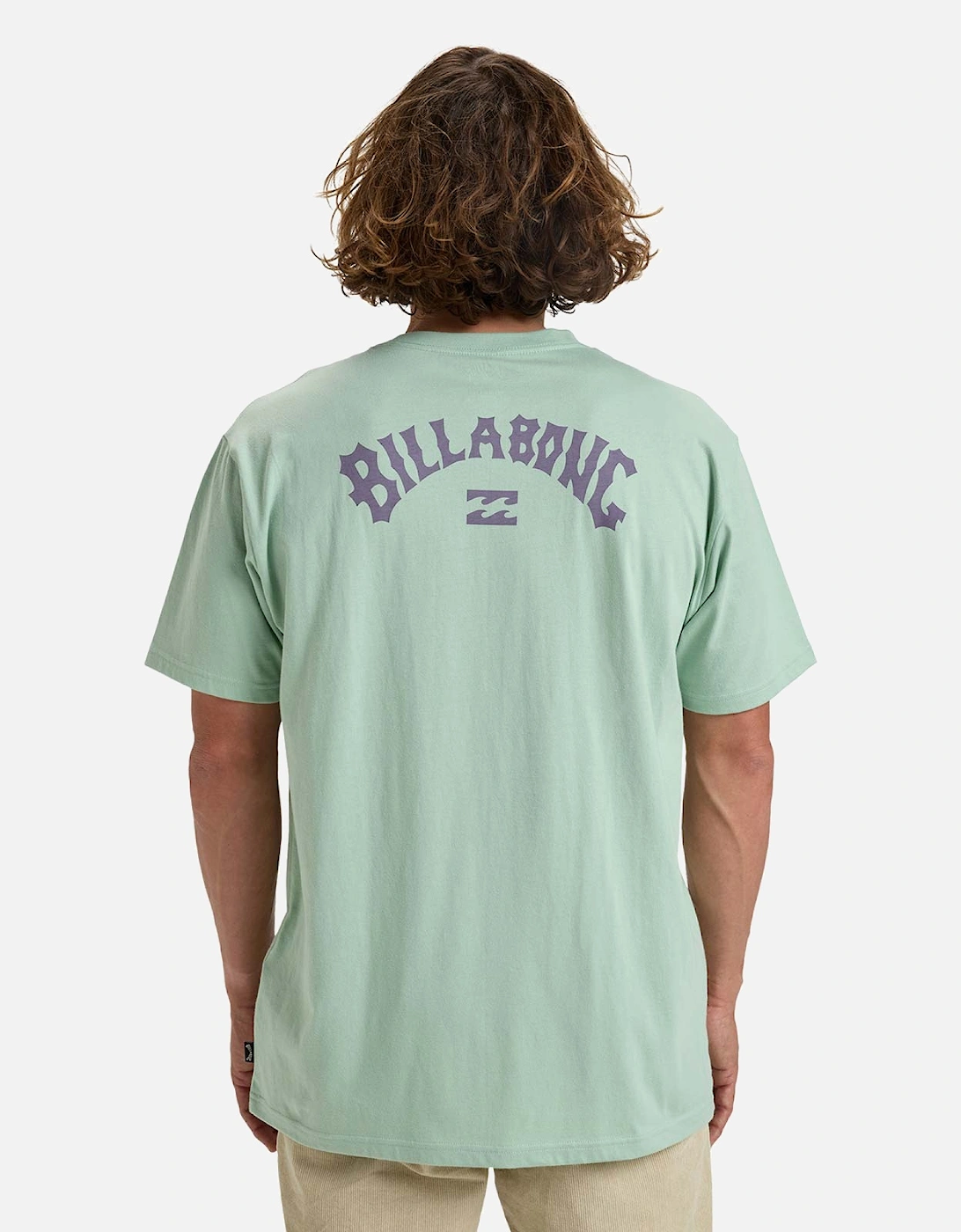 Billabong Men's Blue Arch Wave Short Sleeve T-Shirt - : 38/Regular M