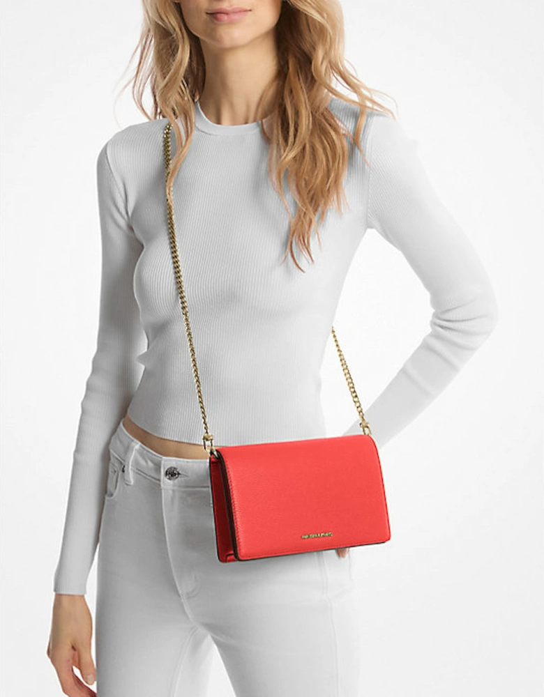 Jet Set Medium Pebbled Leather Crossbody Bag