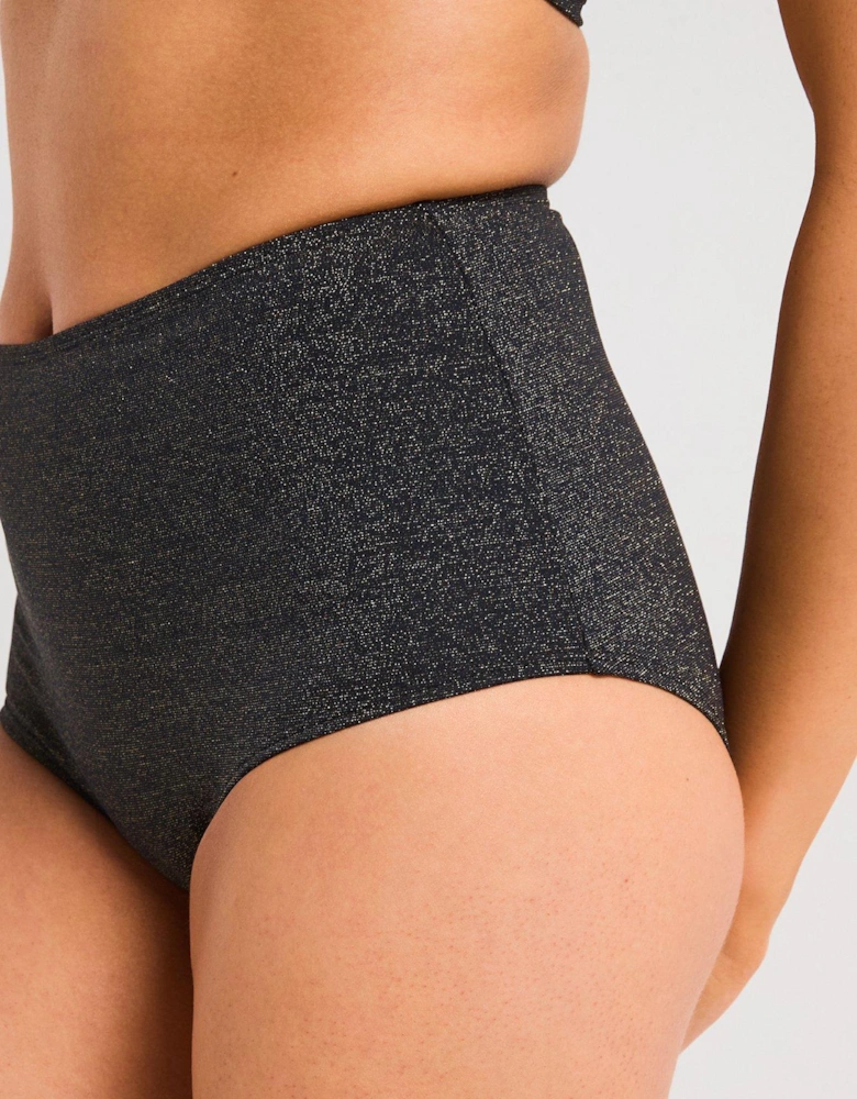Kyra Metallic Shaping Midi Brief