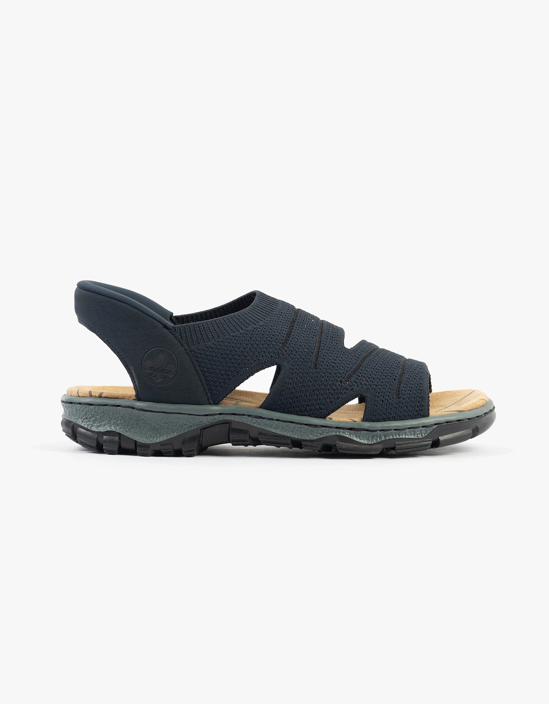 Rieker Women's Rieker 68895 Womens Ankle Strap Sandals Blue - Black