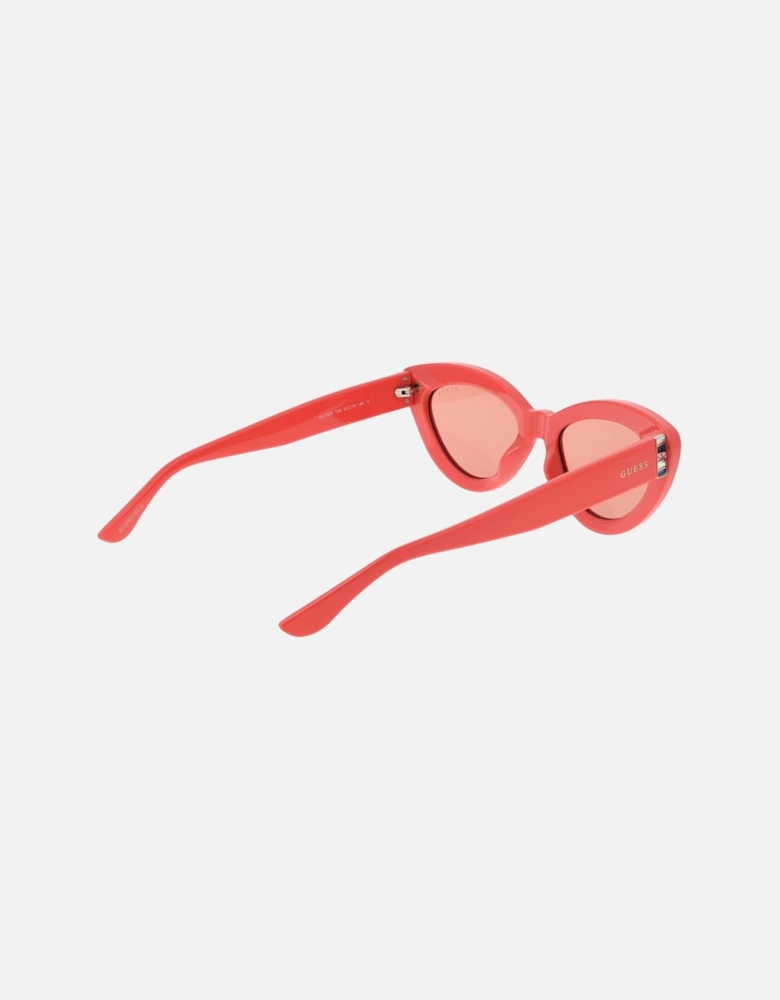 Cat Eye Rose Plastic Sunglasses Women - Pink
