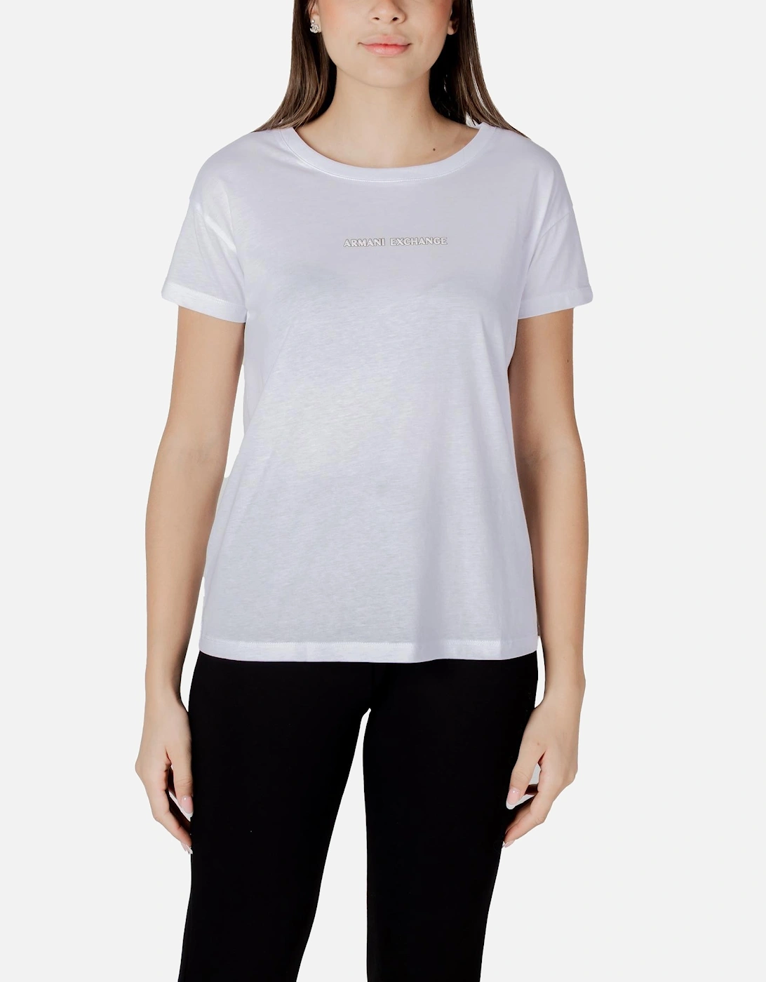 Short Sleeve Crew Neck TShirt Women - White Shirts, 4 of 3