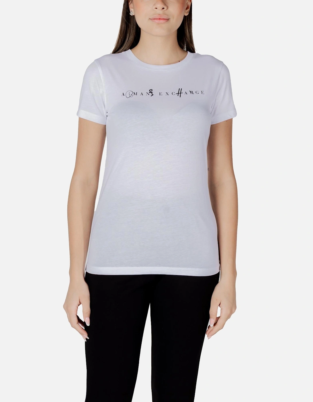 Short Sleeve Crew Neck Tee Women - White Shirts, 4 of 3
