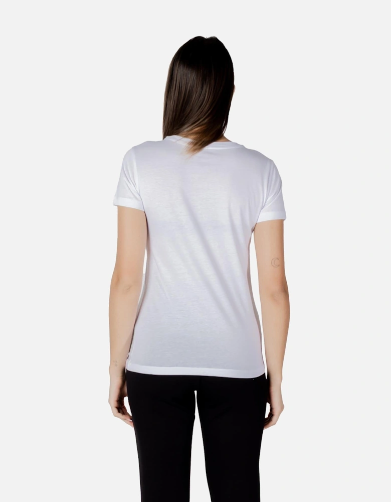 Short Sleeve Crew Neck Tee Women - White Shirts