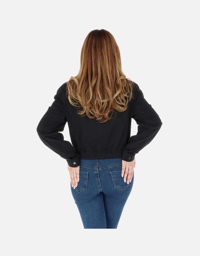 Long Sleeve Collared Blouse Women - Black Jackets