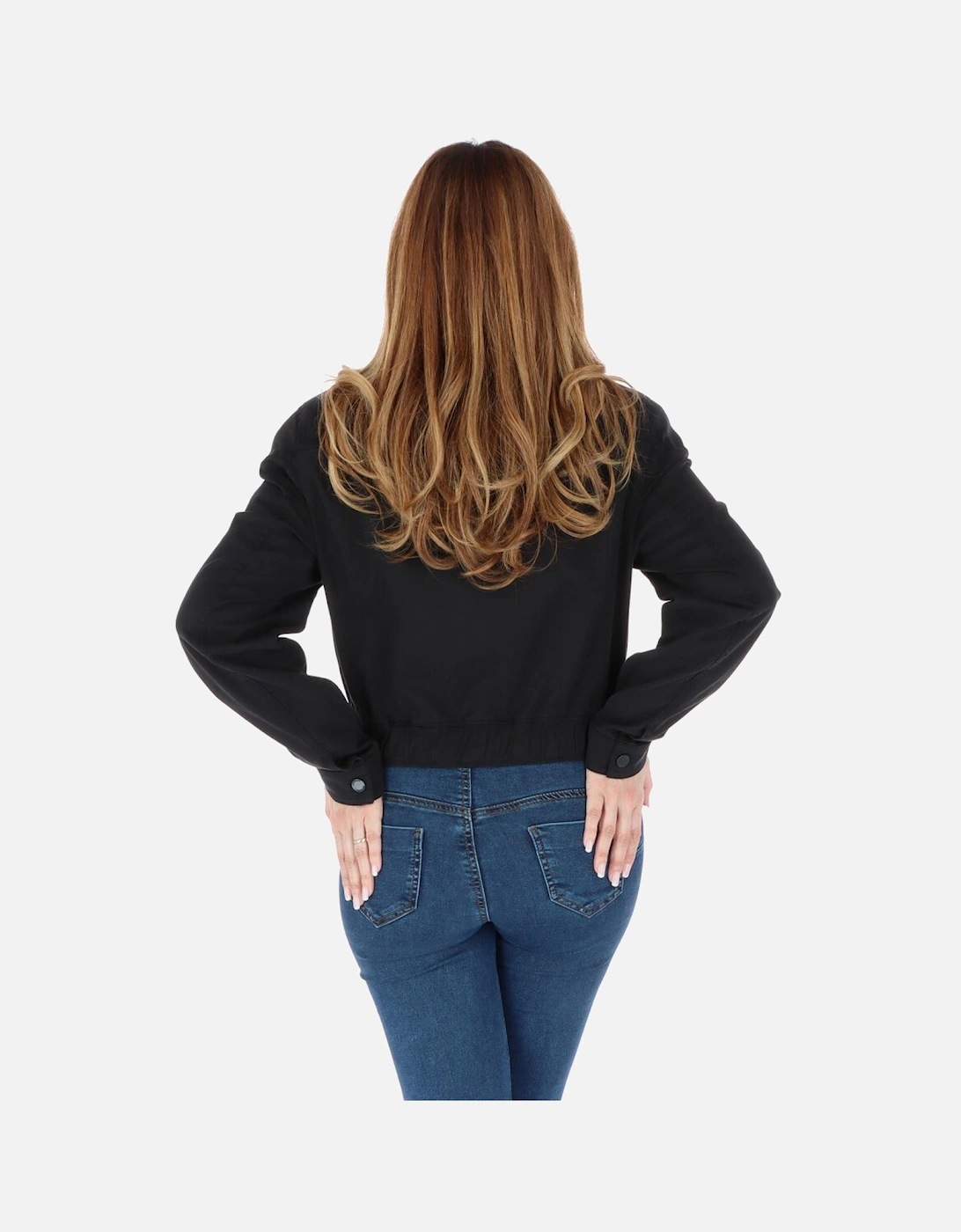 Long Sleeve Collared Blouse Women - Black Jackets, 2 of 1