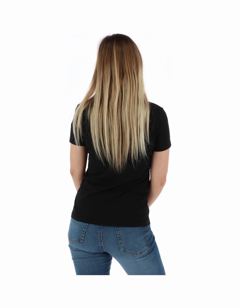 Rhinestone embellished short sleeve tee Women - Black Shirts