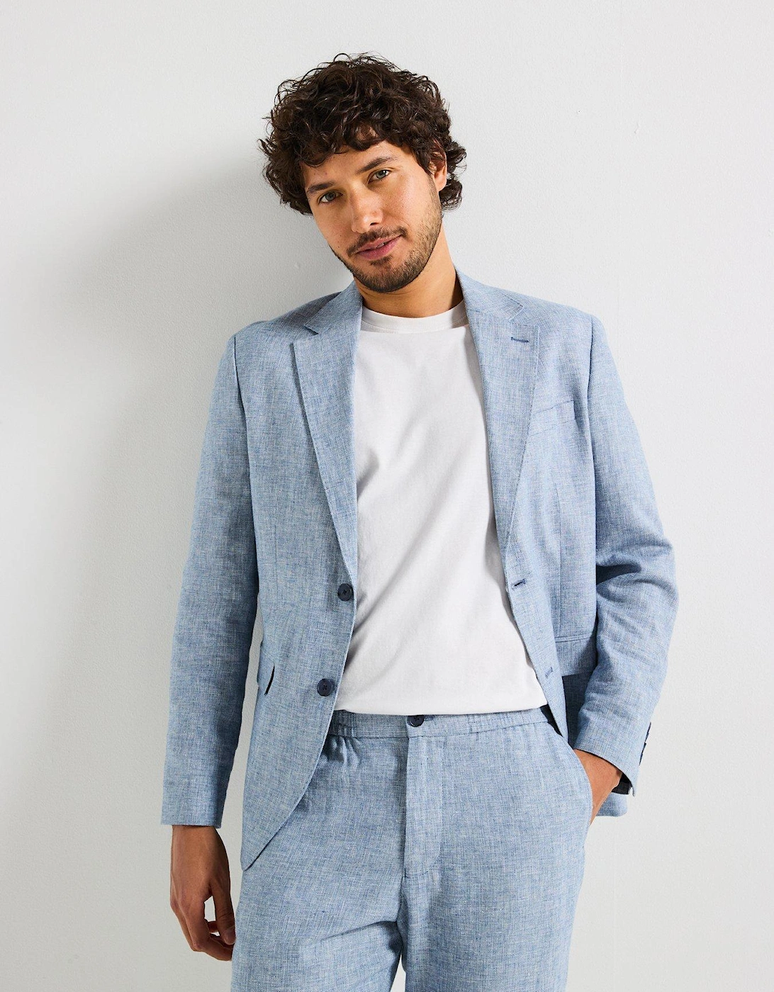 Regular Fit Malik Blazer - Light Blue, 2 of 1