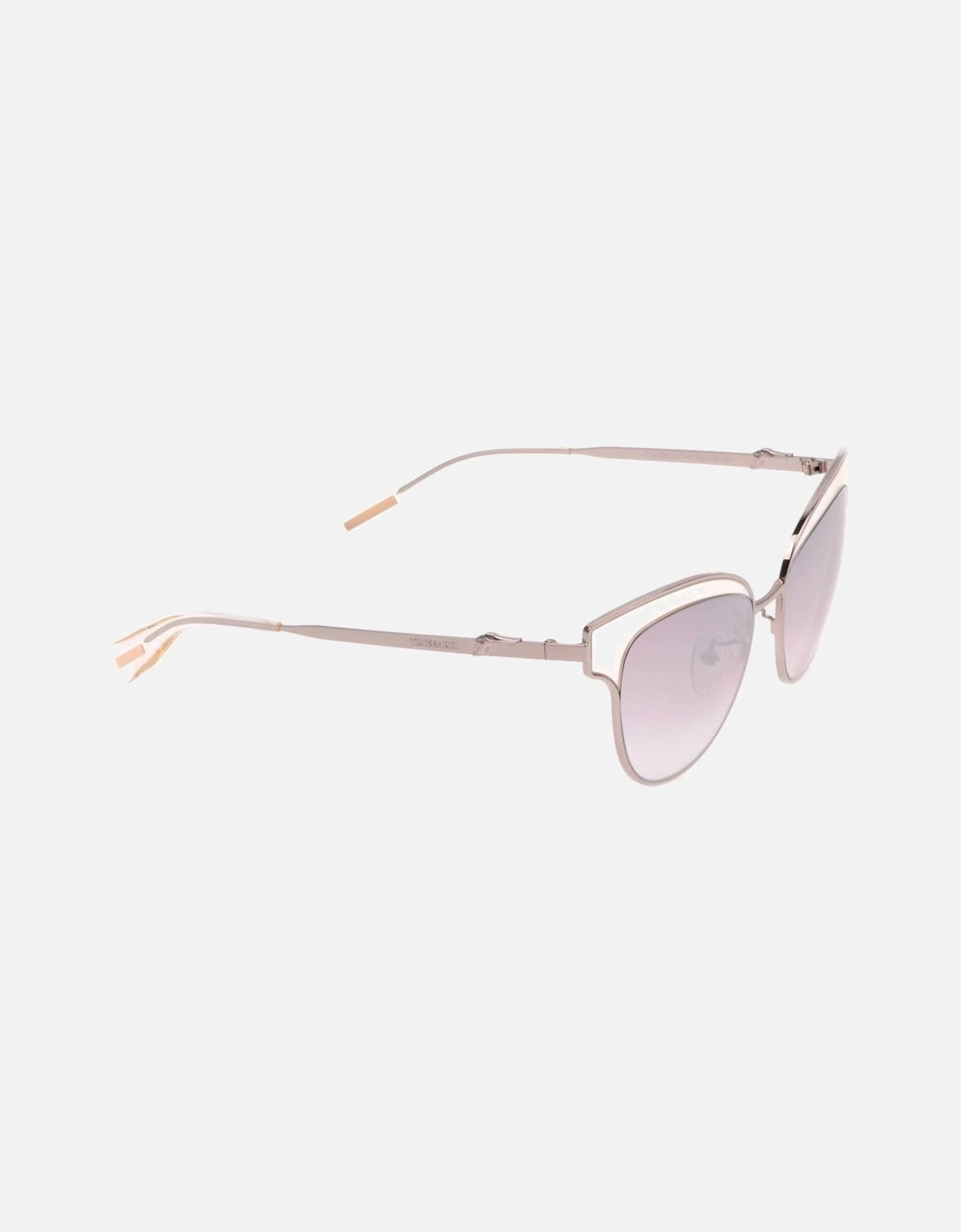 Gradient Mirror Metal Sunglasses Women - Silver
