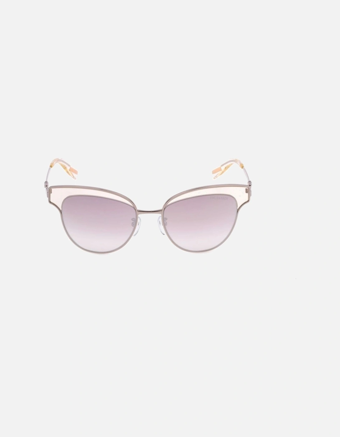 Gradient Mirror Metal Sunglasses Women - Silver, 3 of 2