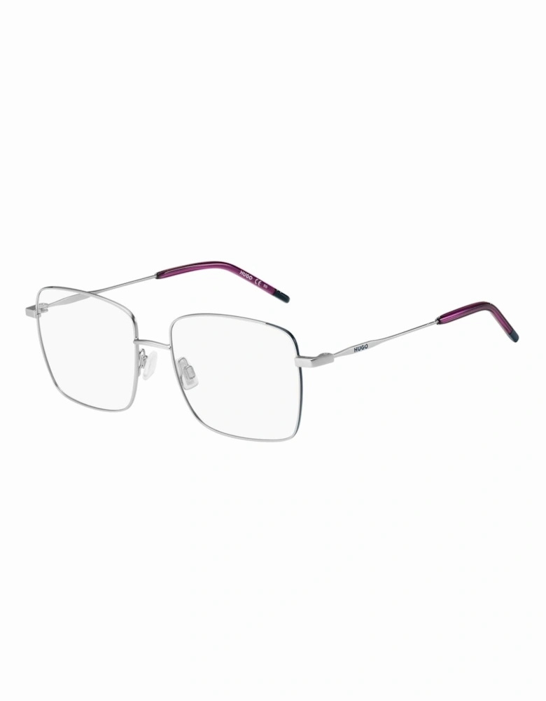 Matte Metal Eyeglasses Women - Silver Frames