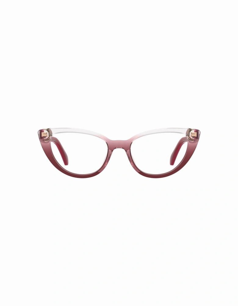 Acetate Crystal Red Glasses Women Frames
