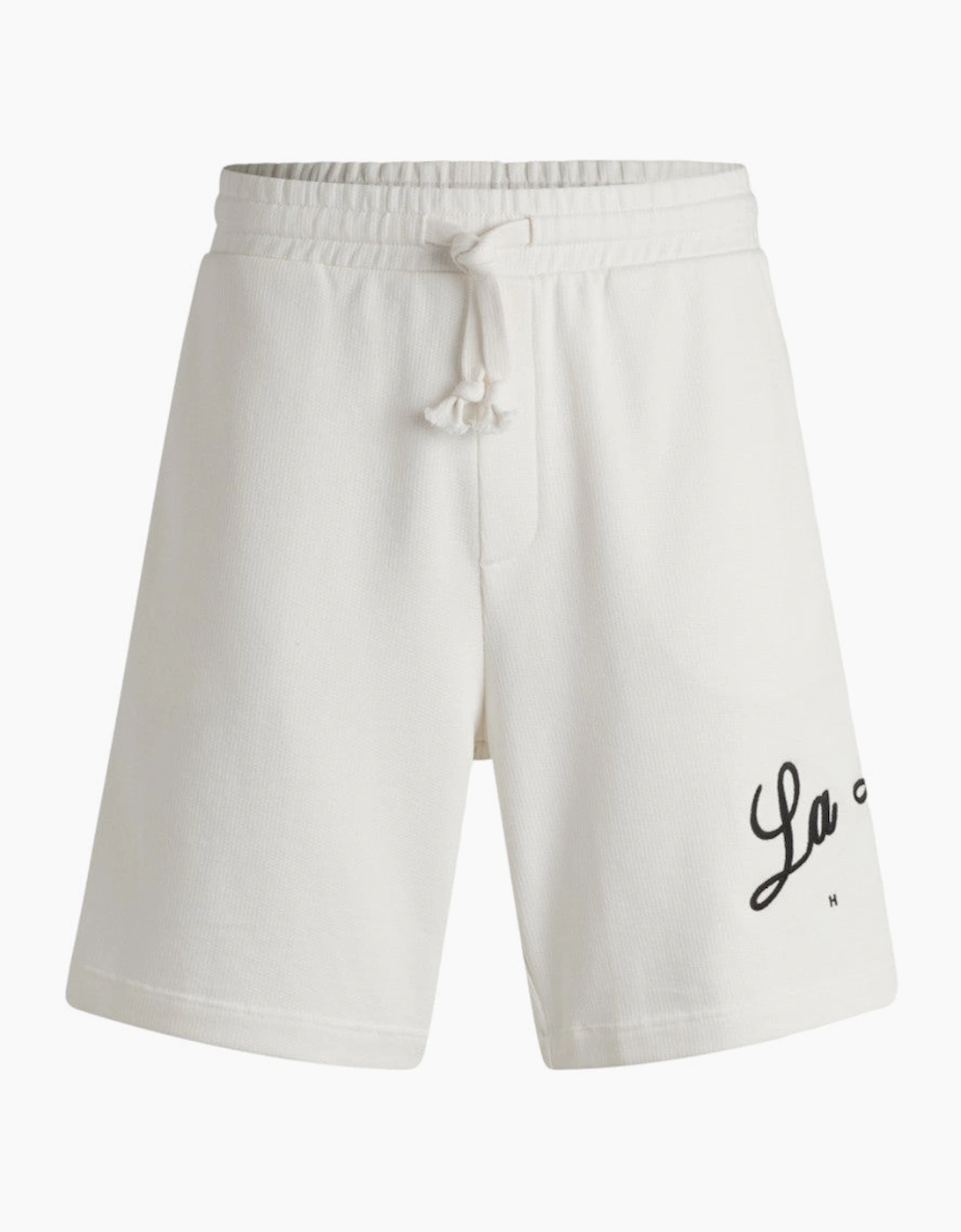 Men's HUGO Duold Jersey Shorts 102 Natural - White - Size: 32/30/31