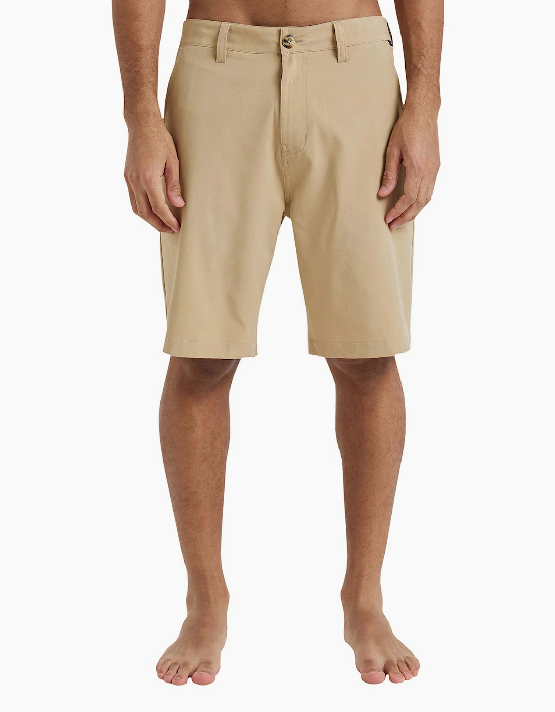 Men's Quiksilver Mens Union Amphibian 20" Chino Shorts - Cream - Size: 32/32