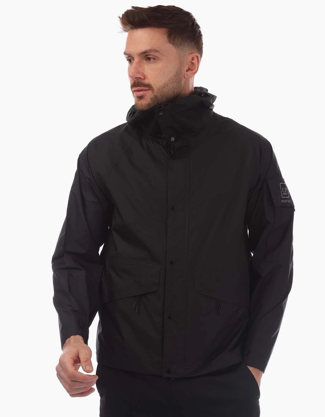 Cp Company Men's Black Metropolis Series Pertex Packable Jacket - : 38/Regular M