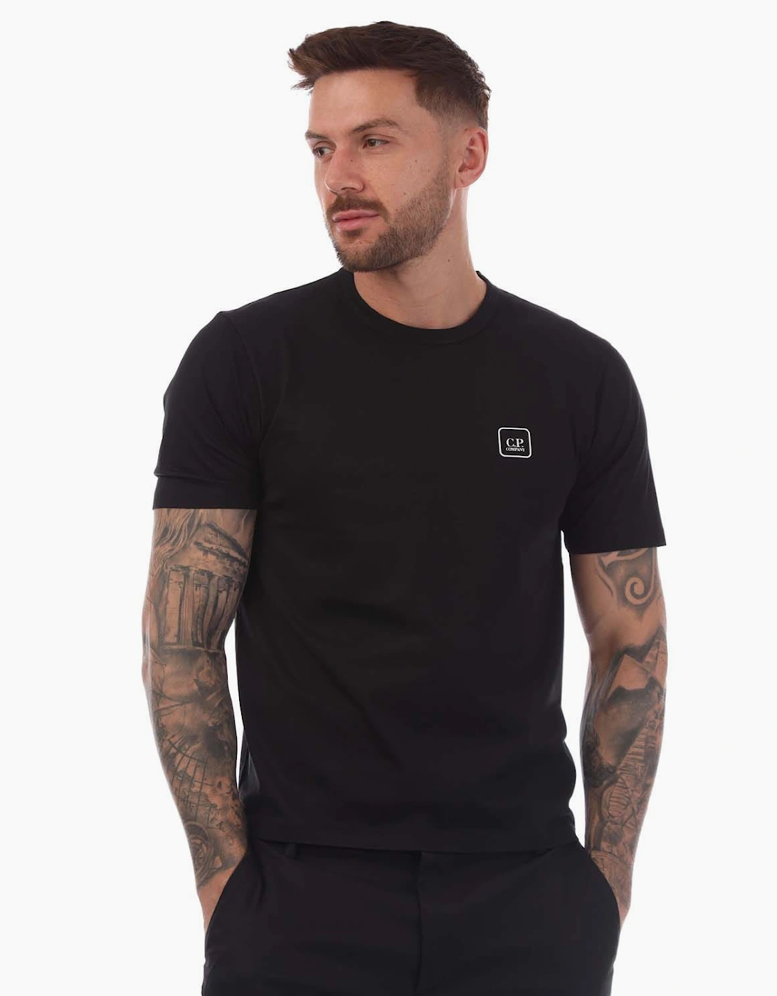 Cp Company Men's Black Metropolis Series Urban Tech T-Shirt - : 42/Regular Xl
