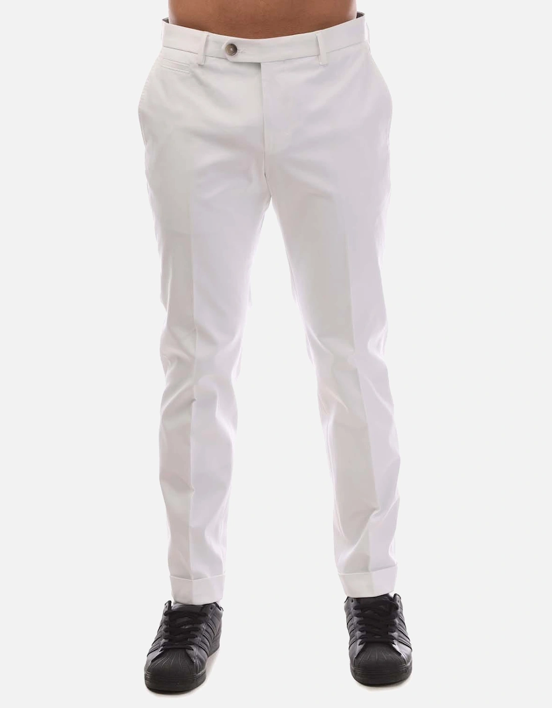 Hugo Boss Men's T-Bryce Trousers - White - Size: 36