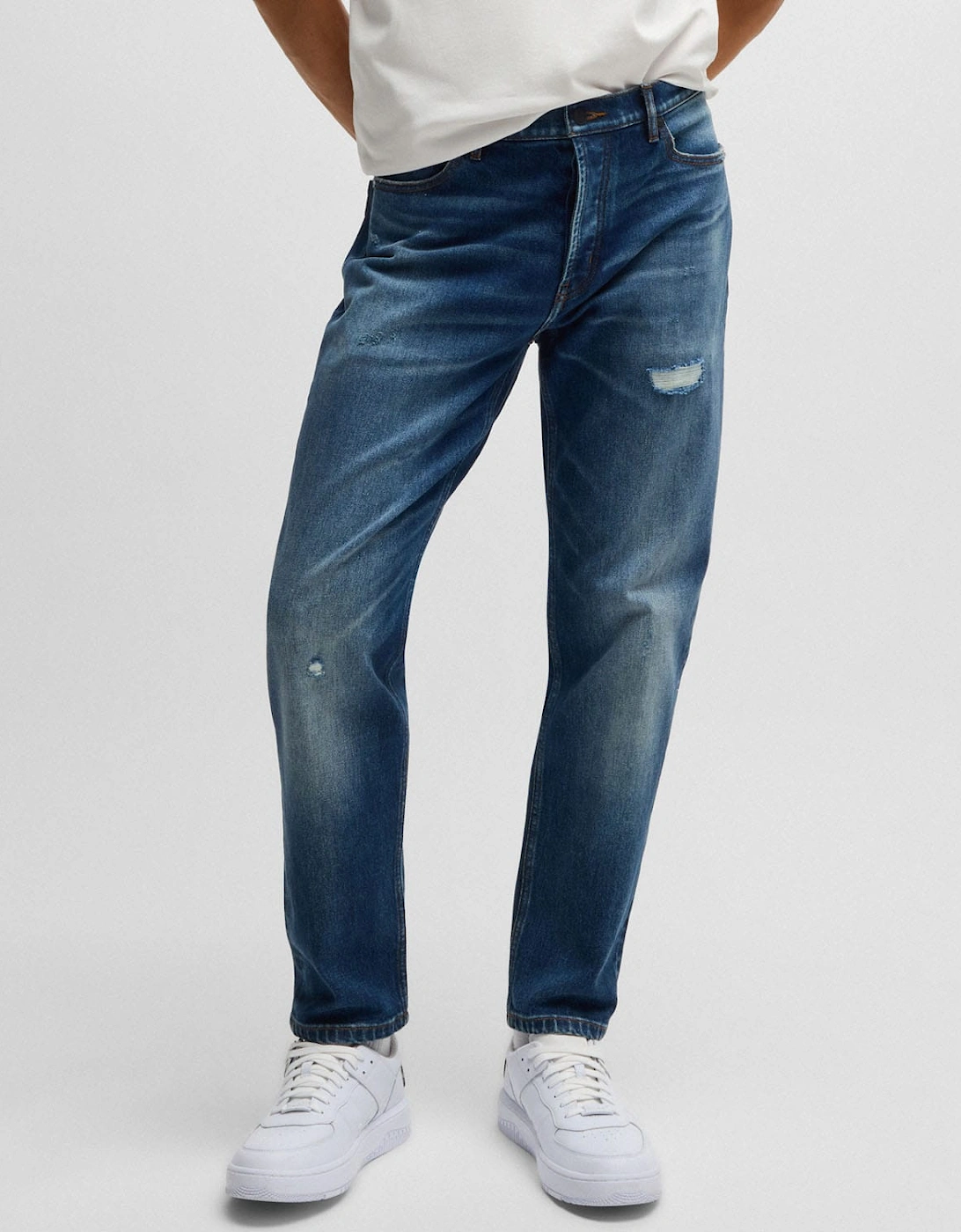 Hugo Boss Men's Navy 634 Tapered-Fit Jeans - : 30/32 30R