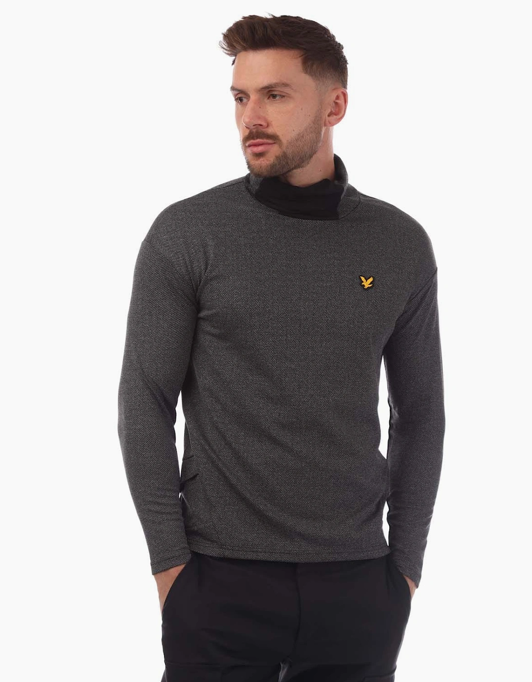 Lyle And Scott Men's Summer Snood Midlayer - Black - Size: M