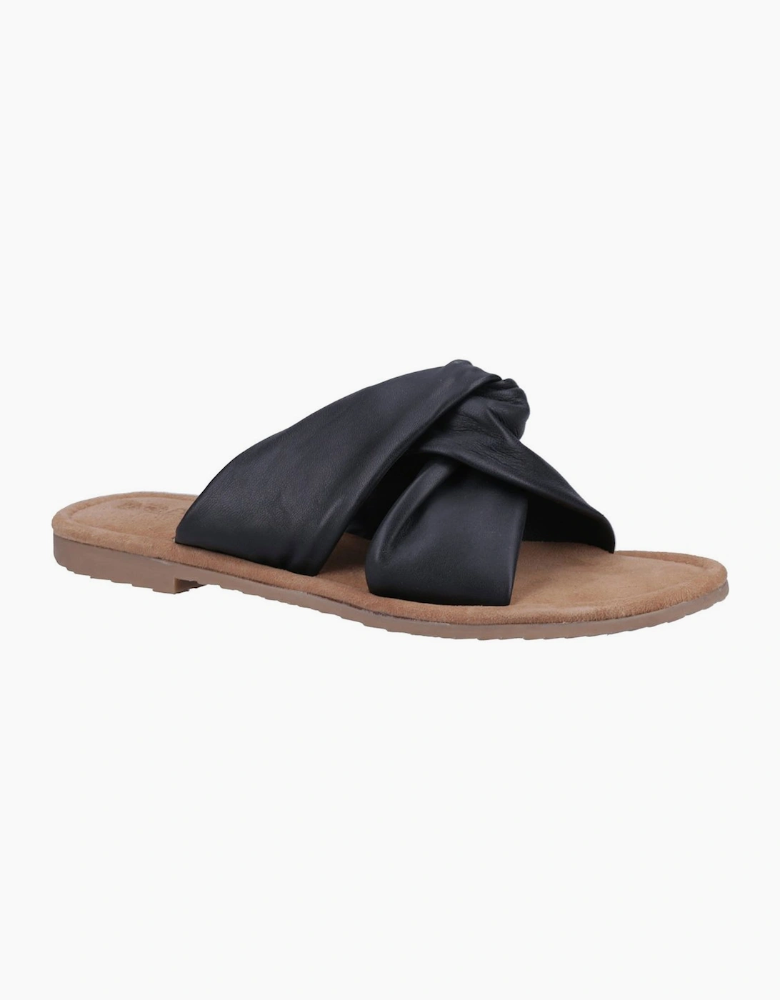Hush Puppies Women's Black Amy Wide Fit Sandals - Size 8