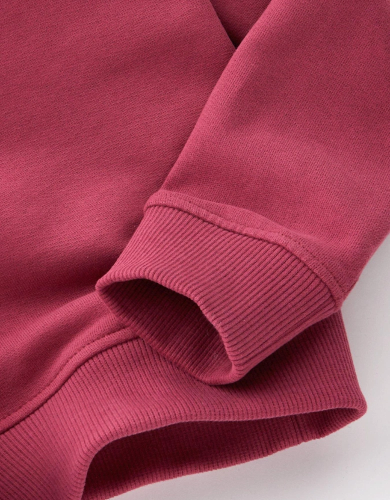 Girl's Back Logo Relaxed Hoodie - Red