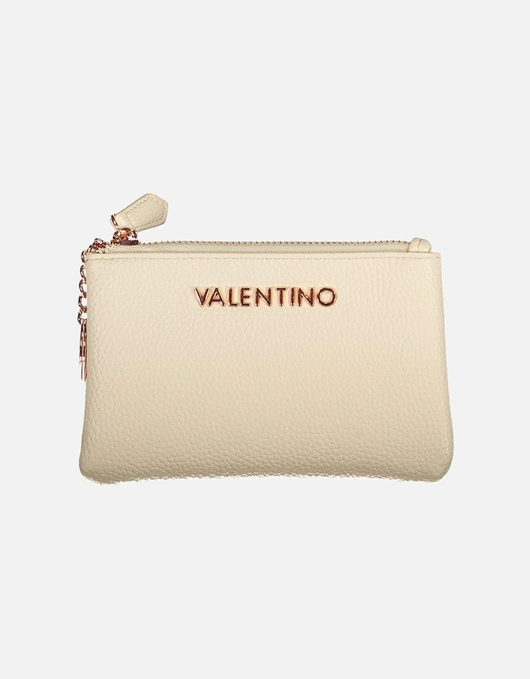Recycled Logo Zip Pouch with Key Ring Women - Beige Wallets, 4 of 3