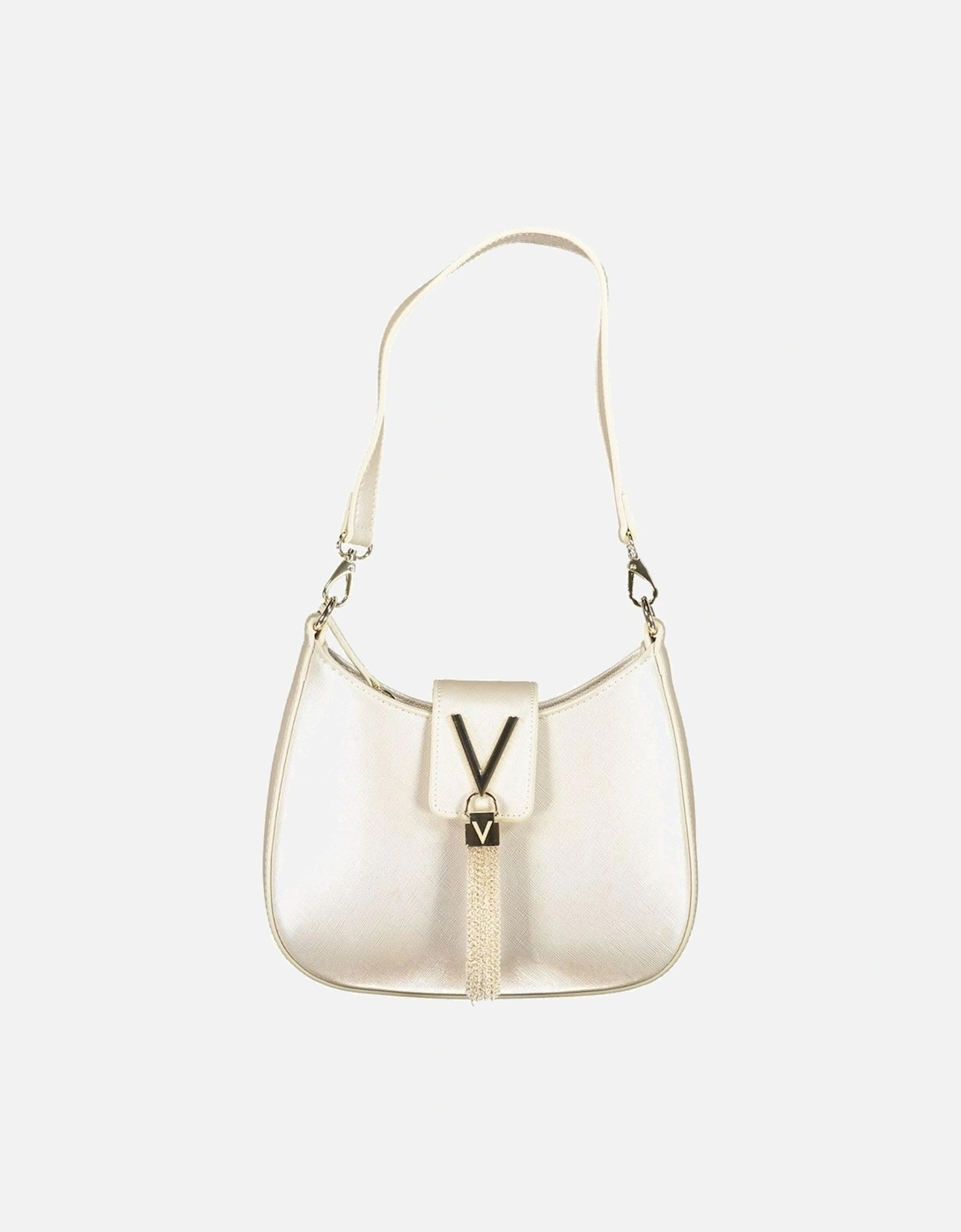 Valentino Women's Silver Luxurious Polyethylene Handbag With Removable Straps - Size: One Size