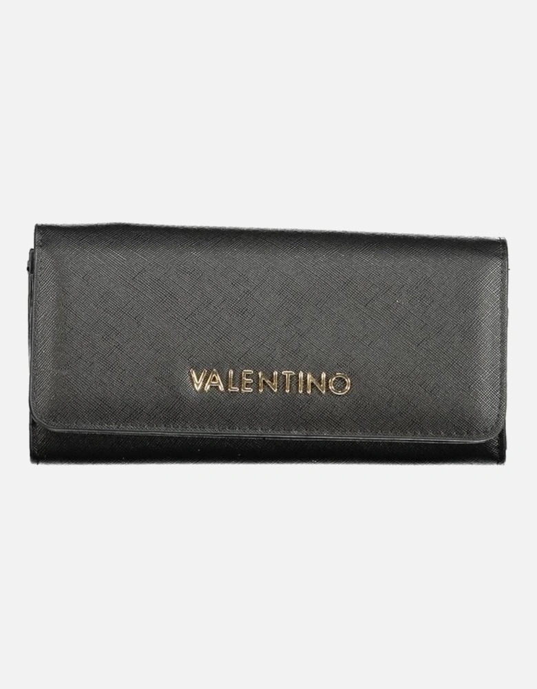 3 Compartment Wallet with Coin Purse and Card Slots Women - Black