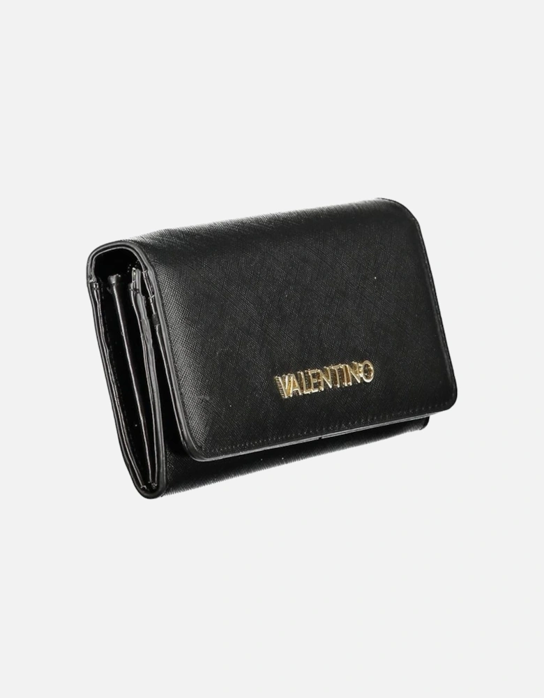 3 Compartment Wallet with Coin Purse and Card Slots Women - Black